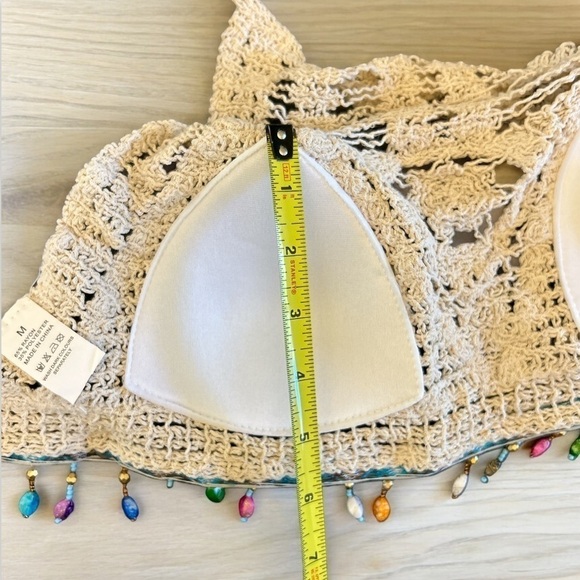 Crochet Beaded Halter Top | SIZE M - Picture 5 of 6